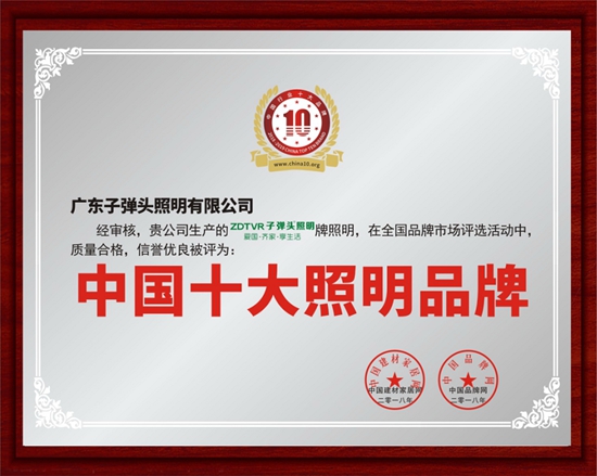 子彈頭照明：榮譽雙降，實至名歸
